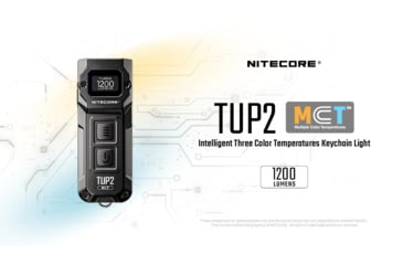 Image of Nitecore TUP2 MCT Rechargeable Keychain EDC Lithium Ion 1200 Lumens LED Flashlight, Black, 6952506409501