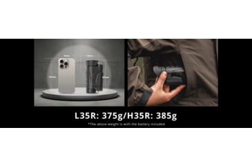 Image of NOCPIX LUMI LRF H35R 2.5-20x35mm Thermal Monocular, 50 Hz, 640x512, Black, LUMIH35R