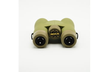 Image of Nocs Provisions Field Issue 10x32mm Roof Prism Waterproof Binoculars, Rugged, Ponderosa Green, NOC-FLX-GN1
