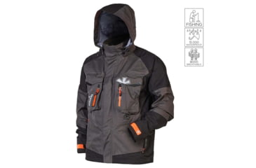 Image of Norfin Pro Dry 3 Rain Jacket - Men's, Brown Black, 2XL, 514605-XXL