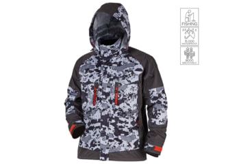 Image of Norfin Pro Dry 3 Rain Jacket - Men's, Camo, Extra Large, 514804-XL