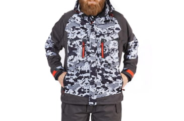 Image of Norfin Pro Dry 3 Rain Jacket - Men's, Camo, Extra Large, 514804-XL