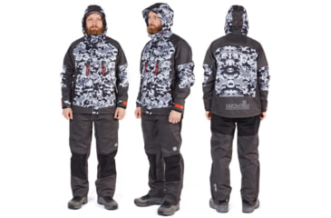Image of Norfin Pro Dry 3 Rain Jacket - Men's, Camo, Extra Large, 514804-XL