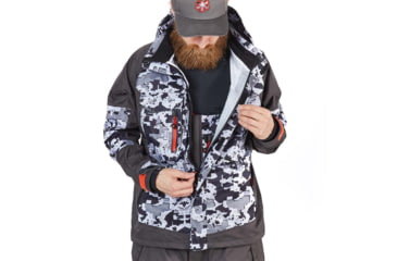 Image of Norfin Pro Dry 3 Rain Jacket - Men's, Camo, Extra Large, 514804-XL
