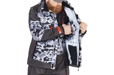 Image of Norfin Pro Dry 3 Rain Jacket - Men's, Camo, Extra Large, 514804-XL