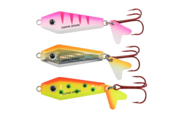 Image of Northland Fishing Tackle Buck-Shot Coffin Spoon, Assorted, 3/16 oz, NL-BRCS35K-3-99