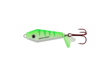 Image of Northland Fishing Tackle Buck-Shot Coffin Spoon, UV Glo Perch, 3/8 oz, NL-BRCS5-220