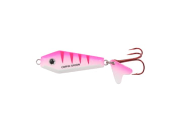 Image of Northland Fishing Tackle Buck-Shot Coffin Spoon, UV Pink Tiger, 1/4 oz, NL-BRCS4-26