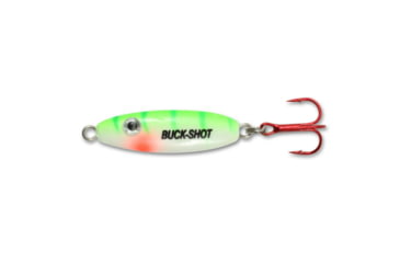 Image of Northland Fishing Tackle UV Buck-Shot Spoon, Glo Perch, 1/8 oz, NL-BRUVS3-20