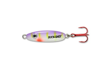 Image of Northland Fishing Tackle UV Buck-Shot Spoon, Purple Tiger, 1/4 oz, NL-BRUVS4-46