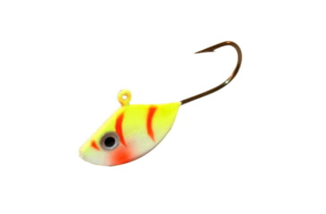 Image of Northland Fishing Tackle UV Forage Minnow Fry Jig, Electric Perch, 3/32 oz, NL-FMUVF6-60