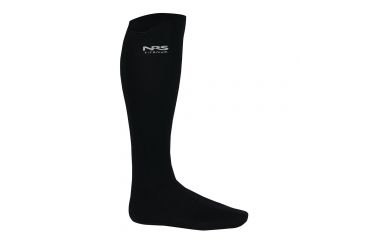 Image of NRS Boundary Socks with HydroCuff, Black, M 30015.01.101