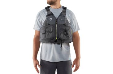 Image of NRS Chinook Fishing PFD - Life Jacket - Mens, Charcoal, Extra Small/Medium, 40009.04.101