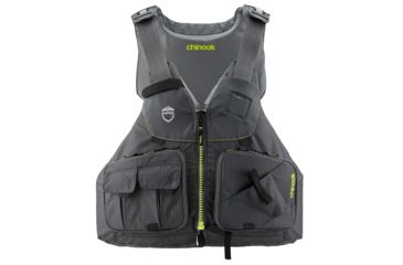 Image of NRS Chinook Fishing PFD - Life Jacket - Mens, Charcoal, Extra Small/Medium, 40009.04.101