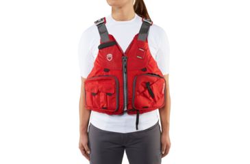 Image of NRS Chinook Fishing PFD - Life Jacket - Mens, Red, Extra Small/Medium, 40009.04.102