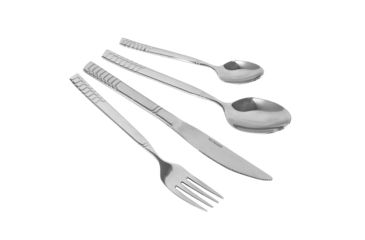 Image of NutriChef 20-Piece Flatware Set - Kitchen Utensils, Stainless Steel PKSTSF20