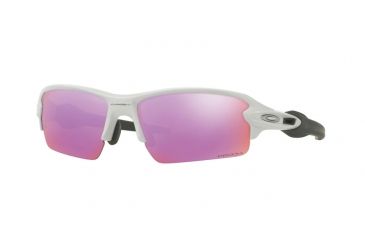 Image of Oakley A FLAK 2.0 OO9271 Sunglasses 927110-61 - Polished White Frame, Prizm Golf Lenses