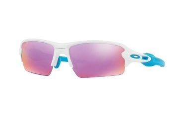 Image of Oakley A FLAK 2.0 OO9271 Sunglasses 927117-61 - Polished White Frame, Prizm Golf Lenses