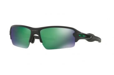 Image of Oakley A Flak 2.0 OO9271 Sunglasses 927125-61 - Matte Black Frame, Prizm Jade Polarized Lenses