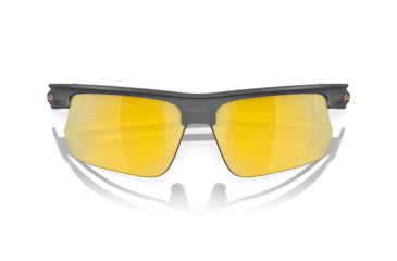 Image of Oakley BiSphaera Sunglasses, Matte Carbon, PRIZM 24K Polarized, PRIZM 24K Polarized, OO9400-1268