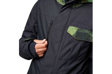 Image of Oakley Division Evo Insulated Jacket 2L 10K - Mens, Blackout, Large, 412786-02E-L