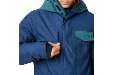 Image of Oakley Division Evo Insulated Jacket 2L 10K - Mens, Poseidon, Large, 412786-6A1-L