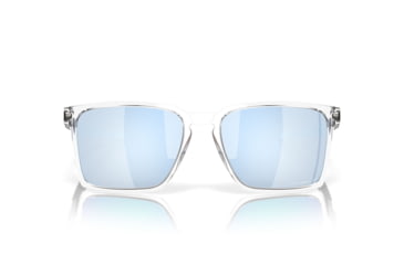 Image of Oakley Exchange Sun Sunglasses, Polished Clear, PRIZM Sapphire Polarized, PRIZM Sapphire Polarized, OO9483-0356