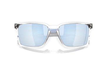 Image of Oakley Exchange Sun Sunglasses, Polished Clear, PRIZM Sapphire Polarized, PRIZM Sapphire Polarized, OO9483-0356