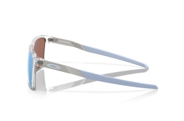 Image of Oakley Exchange Sun Sunglasses, Polished Clear, PRIZM Sapphire Polarized, PRIZM Sapphire Polarized, OO9483-0356