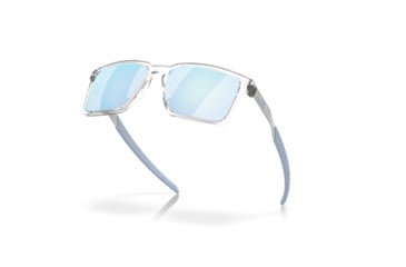 Image of Oakley Exchange Sun Sunglasses, Polished Clear, PRIZM Sapphire Polarized, PRIZM Sapphire Polarized, OO9483-0356