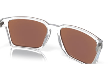 Image of Oakley Exchange Sun Sunglasses, Polished Clear, PRIZM Sapphire Polarized, PRIZM Sapphire Polarized, OO9483-0356