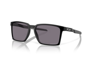 Image of Oakley Exchange Sun Sunglasses, Satin Black, PRIZM Grey Polarized, PRIZM Grey Polarized, OO9483-0456