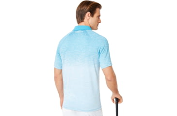 Image of Oakley Four Jack Gradient Polo - Mens, White, Extra Small, 434315-100-XS