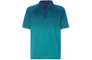 Image of Oakley Four Jack Gradient Polo - Mens, Petrol, Extra Large, 434315-9PE-XL