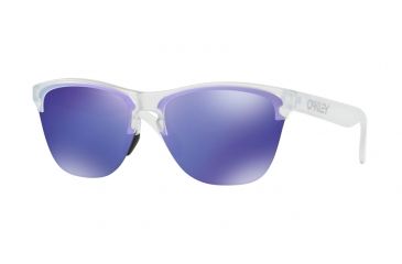 Image of Oakley FROGSKINS LITE OO9374 Progressive Prescription Sunglasses OO9374-937403-63 - Lens Diameter 63 mm, Frame Color Matte Clear