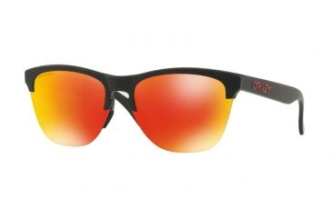 Image of Oakley FROGSKINS LITE OO9374 Progressive Prescription Sunglasses OO9374-937404-63 - Lens Diameter 63 mm, Frame Color Matte Black