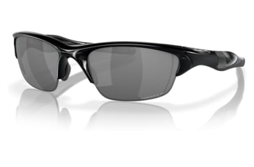 Image of Oakley Half Jacket 2.0 A Sunglasses - Men's, Polished Black Frame, Prizm Black Polarized Lens, Asian Fit, 62, OO9153-915325-62
