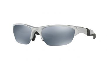 Image of Oakley HALF JACKET 2.0 ASIAN FIT OO9153 Sunglasses 915302-62 - Silver Frame, Slate Iridium Lenses