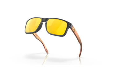 Image of Oakley OO9102 Holbrook Sunglasses, Matte Carbon Frame, Prizm 24K Polarized Lens, 55, OO9102-9102W4-55