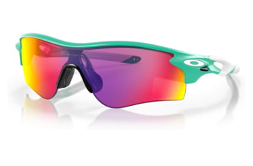 Image of Oakley OO9206 Radarlock Path A Sunglasses - Mens, Matte Celeste Frame, Prizm Road Lens, Asian Fit, 38, OO9206-920677-38