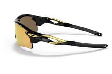 Image of Oakley OO9206 Radarlock Path A Sunglasses - Men's, Polished Black Frame, Prizm 24K Polarized Lens, Asian Fit, 38, OO9206-920674-38