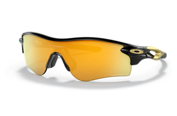 Image of Oakley OO9206 Radarlock Path A Sunglasses - Mens, Polished Black Frame, Prizm 24K Polarized Lens, Asian Fit, 38, OO9206-920674-38