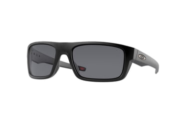 Image of Oakley OO9367 Drop Point Sunglasses, Matte Black Frame, Grey Lenses, 936701-60