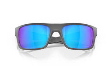 Image of Oakley OO9367 Drop Point Sunglasses, Matte Dark Grey Frame, Prizm Sapphire Polarized Lenses, 936706-60