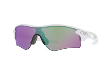 Image of Oakley OO9206 Radarlock Path A Sunglasses - Men's, Polished White Frame, Prizm Golf Lens, 38, OO9206-920667-38