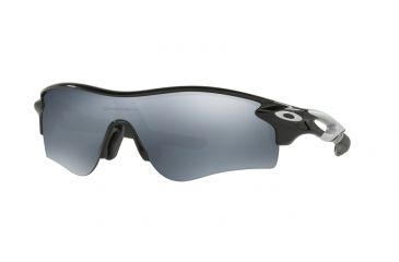 Image of Oakley Radarlock Path ASIAN OO9206 Sunglasses 920601-38 - Polished Black Frame, Black Iridium Lenses
