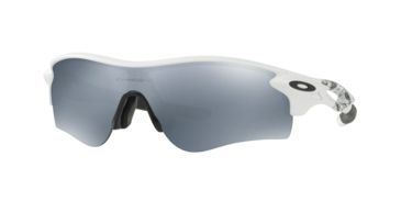 Image of Oakley RADARLOCK PATH ASIAN OO9206 Sunglasses 920602-38 - Matte White Frame, Slate Iridium Lenses