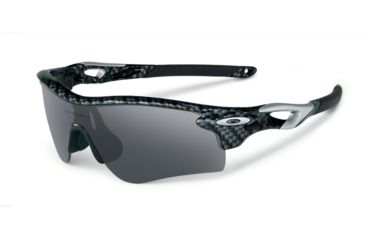 Image of Oakley RADARLOCK PATH ASIAN OO9206 Sunglasses 920611-38 - Carbon Fiber Frame, Slate Iridium Lenses