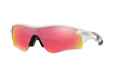 Image of Oakley RADARLOCK PATH ASIAN OO9206 Sunglasses 920626-38 - Polished White Frame, Prizm Baseball Outfield Lenses