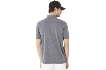 Image of Oakley SI Aero Ellipse Polo - Mens, Fathom Heather, Medium, 434047-6AE-M